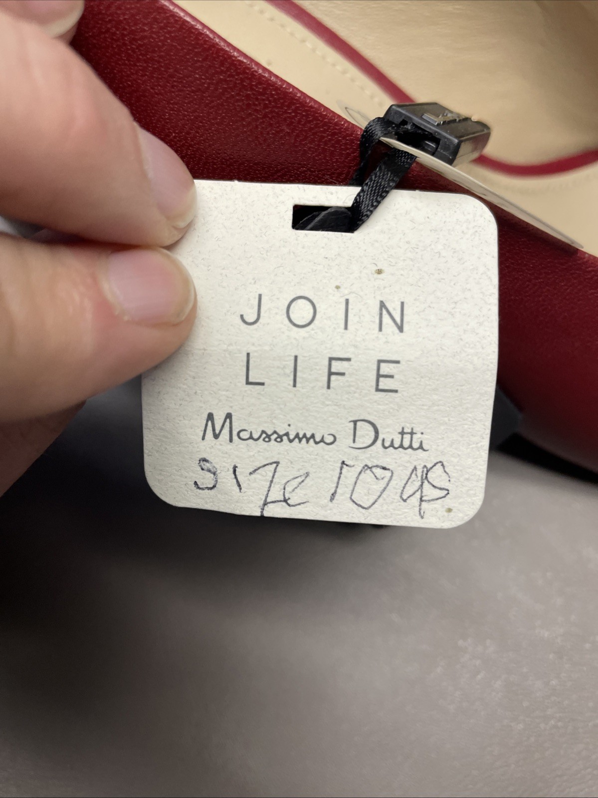 Massimo Dutti Womens Heels Size 42 Red Leather Block Heel Pointed Toe thumbnail 9