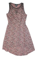Angie Women's Sleeveless M Smock Midi Office Casual Boho Chic Summer Dress