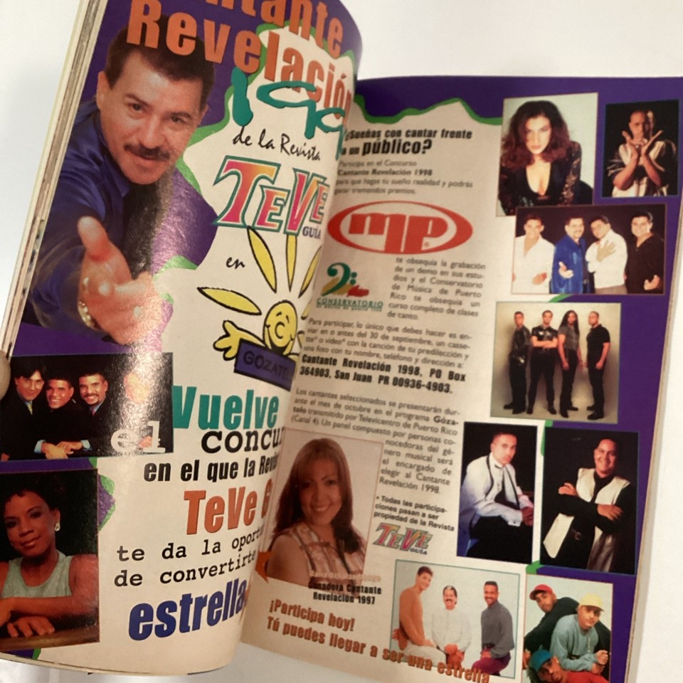 1998 TV GUIDE MAGAZINE REVISTA TEVE GUIA PUERTO RICO PR ROBI DRACO ROSA ...