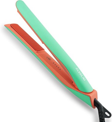Flat Iron Hair Straightener and Curler, 2-in-1 Ceramic Styling Tool with Floa...