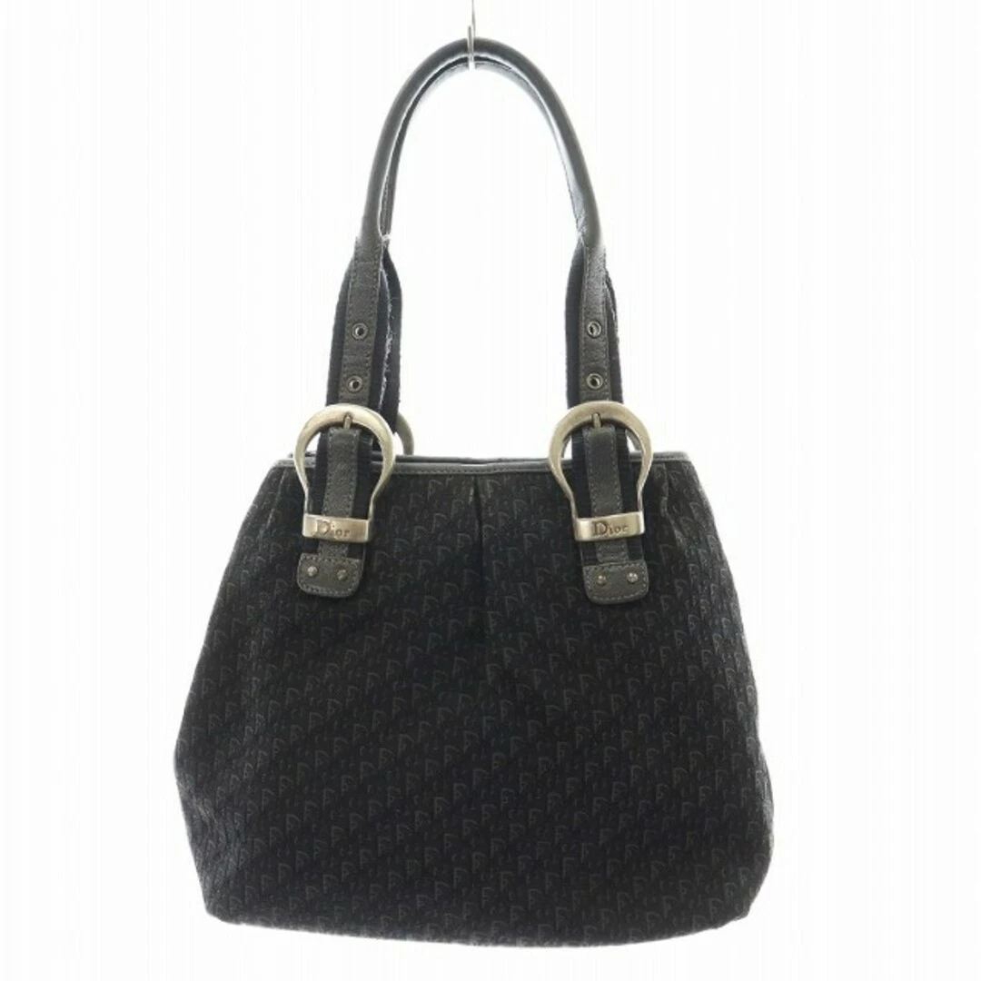 Sac à main trotteur Dior Christian Street chic fourre tout bandoulière cuir toile occasion