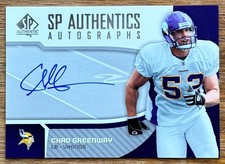 2006 SP Authentic Chad Greenway Rookie Autograph Iowa Hawkeyes / Vikings