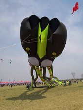 Giant 12M Octopus Kite Single Line Soft Inflatable KITE 30D Ripstop Nylon W/Bag