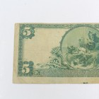 1902 $5 Commercial National Bank of Checotah OK United States Currency #C921-3 — photo 5