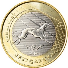 [#820479] Coin, Kazakhstan, QUMAI TAZY, 100 Tenge, 2020, MS(63), Bi-Metallic