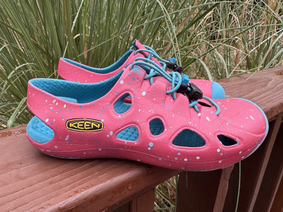 Sandalias Keen Rio Talla 2 Rosa Azul Niñas 1012699 Madreselva Punta Cerrada Cómodas Foto 4 de 4