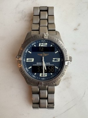 Bracelet Breitling Navitimer Aerospace 80360 NSA En Titane Bicolore - Occasion, Largeur 20 Mm, Pour Les Amateurs De Montres De Luxe