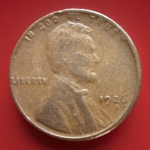 1926-S Lincoln Wheat Penny Cent Fine (F) San Francisco Mint As Pictured 623