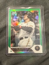 Kazuma Okamoto TOPPS CHROME 2023 NPB Refractor /99 Green #57 Toronto Blue Jays