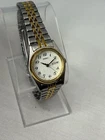 Vintage Seiko 7N83-0011 Two Tone Stainless Steel Women's Watch Day Date 24mm