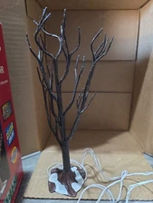 1999 Lemax Village Collection Fiber Optic Shimmering Oak Tree 9" Clear Color