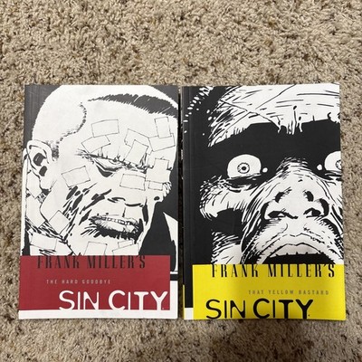 SIN CITY  - Two Books - THE HARD GOODBYE. THAT YELLOW BASTARD. Frank Miller