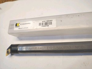 Kennametal Cool-Thru Carbide Boring Bar 3/4 " Shank 10" E12S-DUPR3 NC0 Perfect!