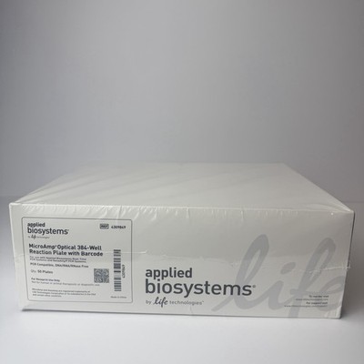 50 Pack MicroAmp Optical 384 Well Reaction Plate With Barcode