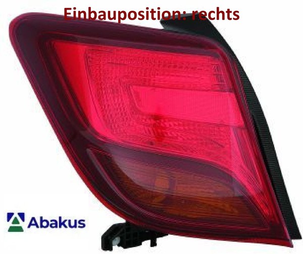 Abakus 212-192MR-UE Heckleuchte Rechts RüCklicht Hecklicht RüCkleuchte-image
