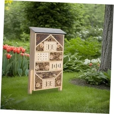 Bug Hotel and Bee House Kit - Efficient Ecosystem Ideal for Gardens - Style 2