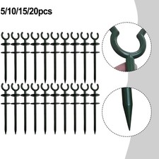 1 inch Green Garden Hose Guide Stake Plastic for Maintaining Garden Order
