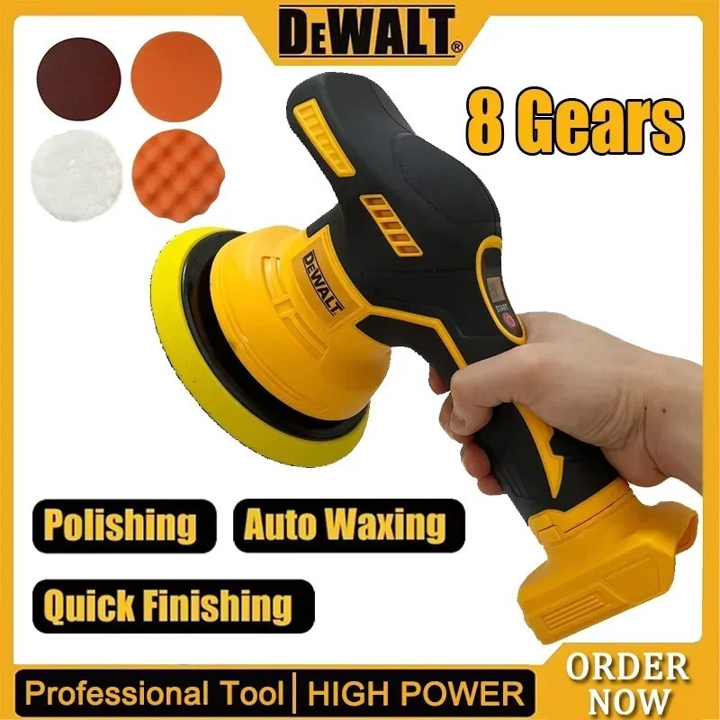 Dewalt 8 Gears Digital Display Cordless Auto Car Electric Polisher