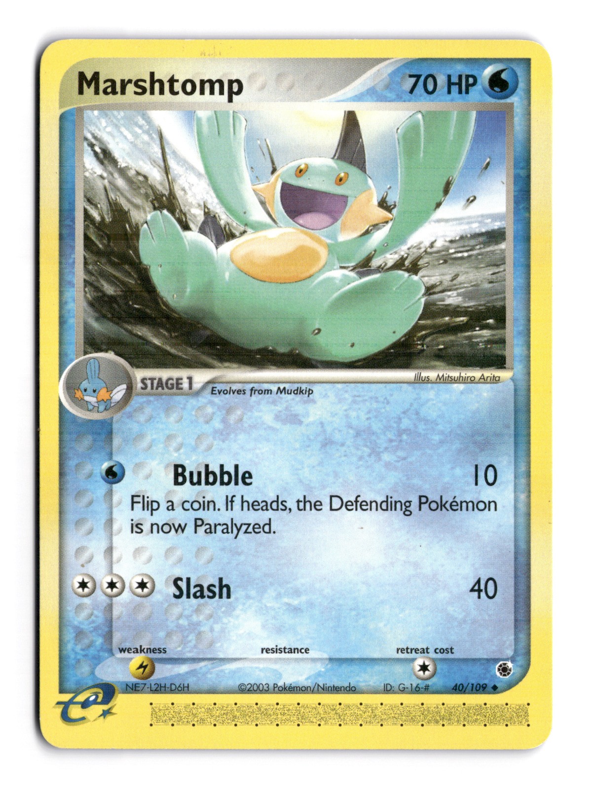 Marshtomp - Uncommon Ruby and Sapphire 40/109 NM