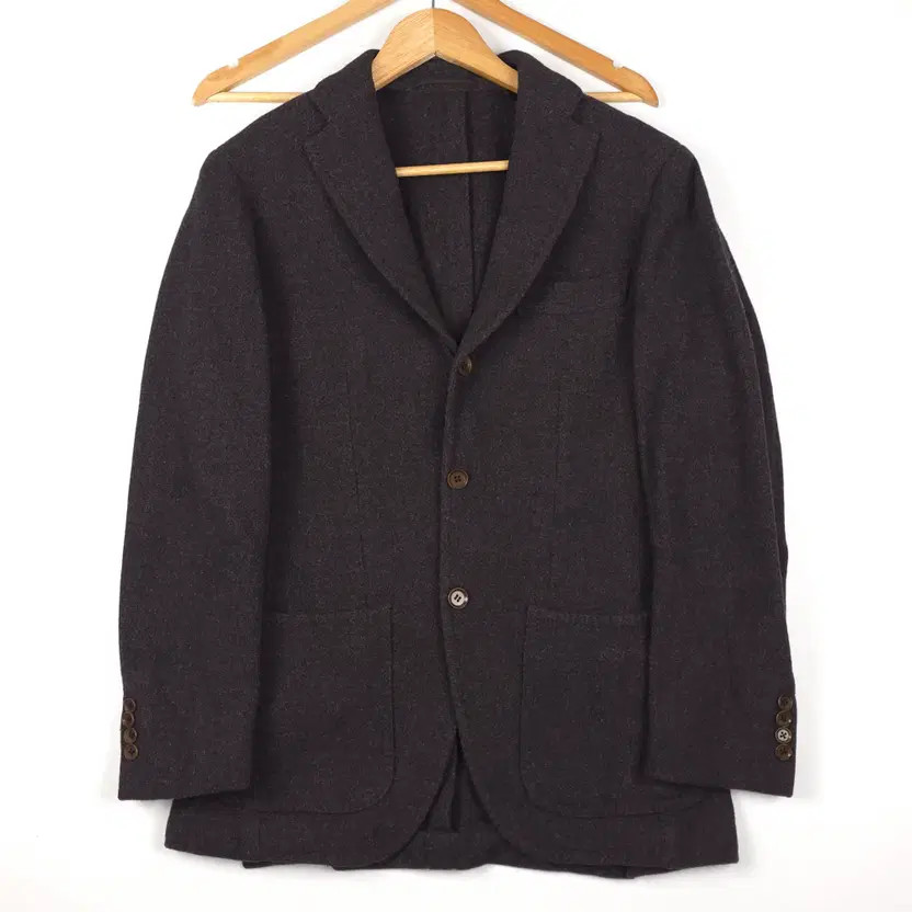Ring Jacket Single-Breasted Wool Brown Jacket - S… - image 1