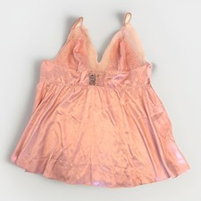 Victoria  s Secret Pink XL Nightie Y2K Babydoll Lace Fairy Cami Lingerie Sheer