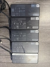 LOT OF 5 Lenovo 65w USB-C ADLX65xxxxx Power Charger Adapter w/ Power Cable OEM