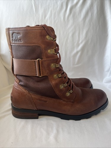 Sorel Emelie Conquest NL3042-282 Boot Brown 1809021282 Women's Size 8.5 Leather