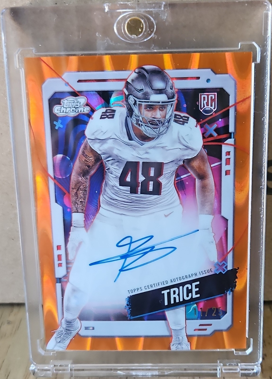 Bralen Trice Topps Cosmic Chrome Cosmic Chrome Autographs #BT Orange Galactic