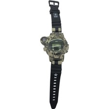 U.S. Army Digital Camo Walkie Talkie Wristwatch with Compass and Antenna Tested