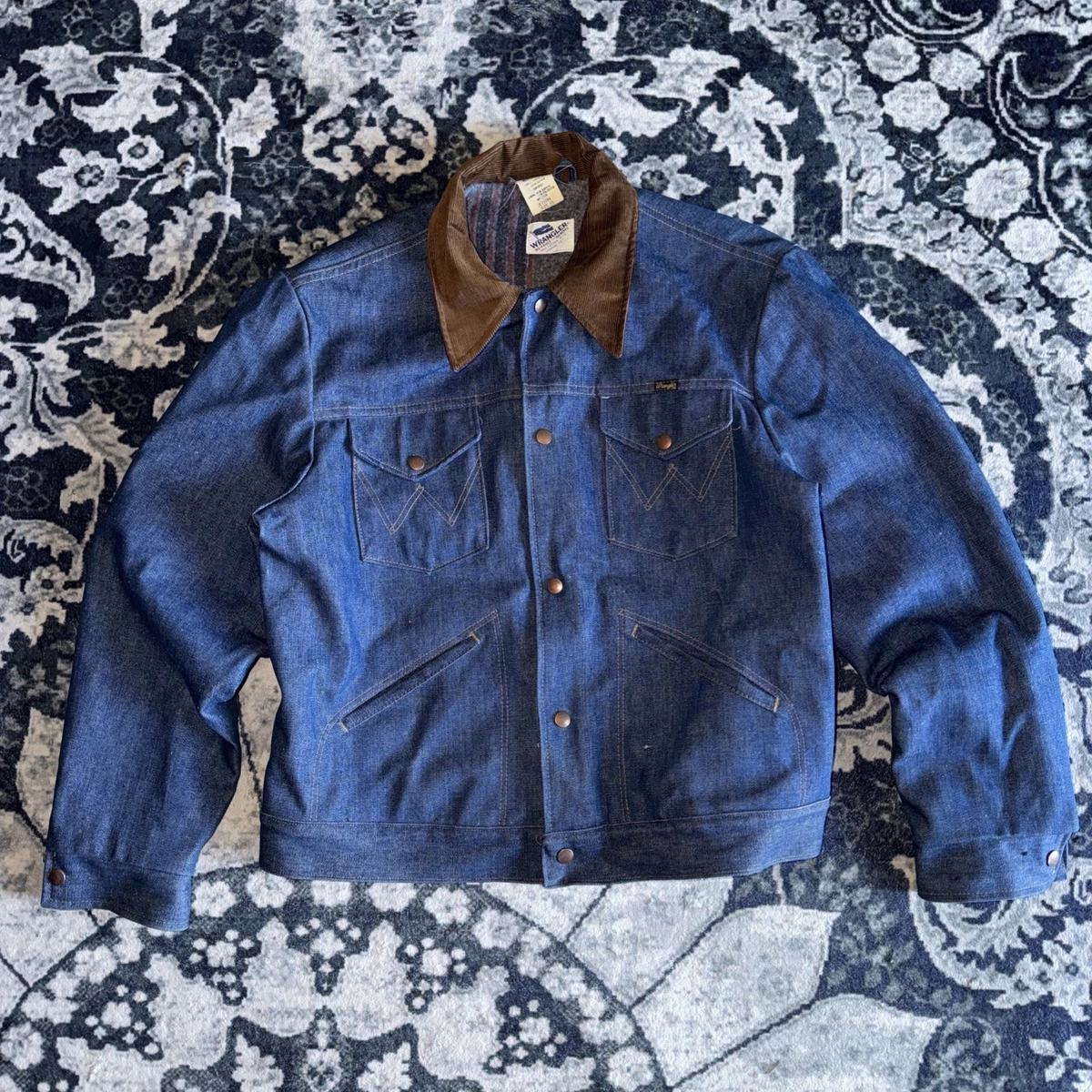 vintage wrangler jean jacket products for sale | eBay