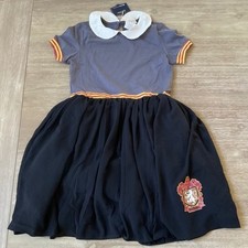 Harry Potter Gryffindor Dress Gray Black NO CAPE Size 7/8 New With Tags