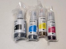 Genuine Epson 502 Ink Bottle for ET-2700 ET-2750 ET-3700 ET-3750 Exp. 2026-29