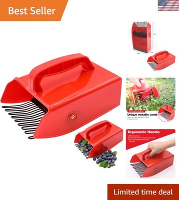 Ergonomic Blueberry Picker with Metallic Comb - Effortless Berry Harvesting