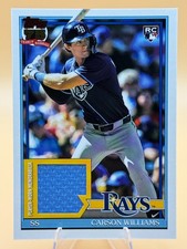 2026 Topps Series 1 - Carson Williams #91R-CW (RC) Relic Tampa Bay Rays