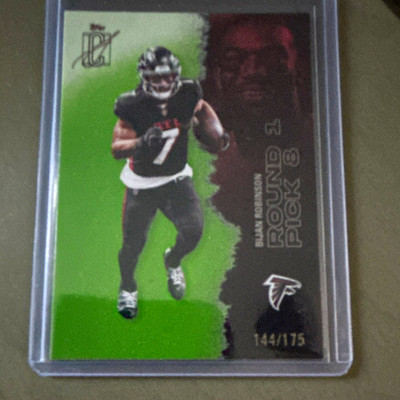 Topps 2025 Signature Class Bijan Robinson Atlanta Falcons #4 Serial #144/175