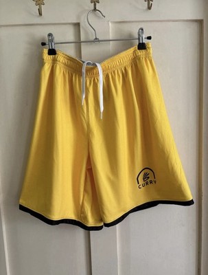 Under Armour gelbe curryfarbene Damen-Basketballshorts Größe Small