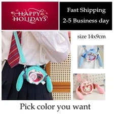 Hatsune Miku Coin Purse Shoulder Bag Cartoon Kawaii 14Cm Headphone Bag Plush