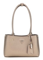 Guess Meridian Ii Shoulder Satchel Bag Schultertasche Tasche Pewter Taupe