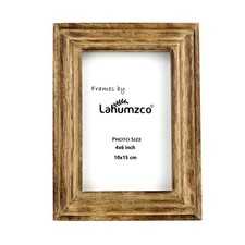 Natural Wood Distressed Photo Frame 4x6 Inch   Rustic Farmhouse Style Picture...