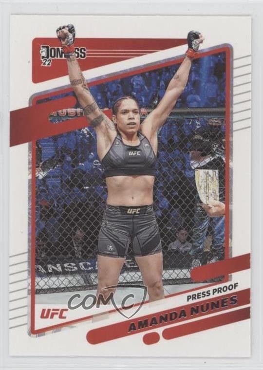 2022 Donruss UFC Press Proof Silver Amanda Nunes #63 7fr