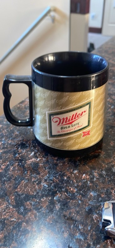 1980s Official Miller Highlife Plastic Beer mug