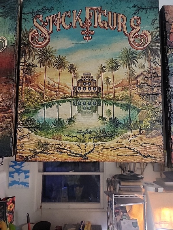 Stick Figure Wood Burn - Sacred Sands - Limited Release #xx/300
