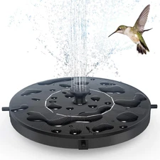 Solar Fountain, Floating Solar Powered Water Fountain Pump for Bird Bath, Garden