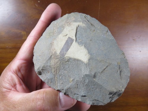 Large ovate blade, Southern California, green material 4.1/2 x 3.1/4 in. - Picture 6 of 6
