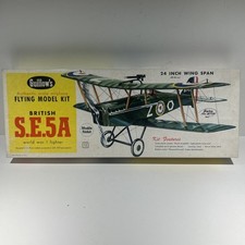 Guillow's Flying Model Kit Balsa British S.E.5A WWI Combat Fighter NOS