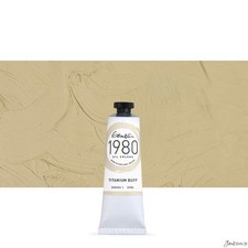 Gamblin 1980 Oil Paint Refined Linseed Oil 37ml Titanium Buff For Artists