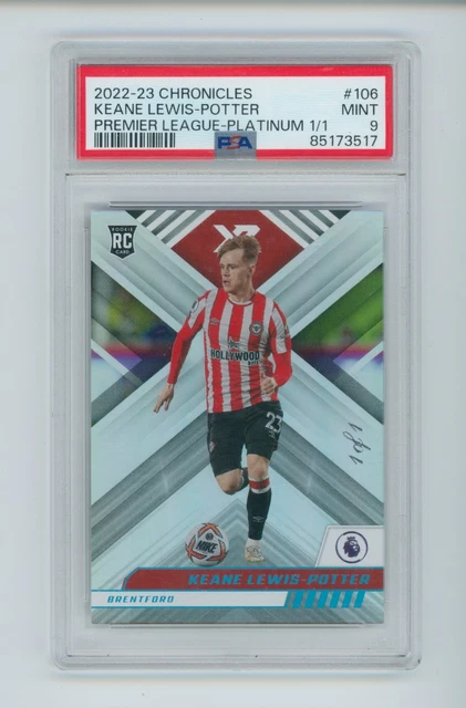 2022-23 Keane Lewis-Potter Panini Chronicles XR Platinum Rookie Card 1/1 PSA 9