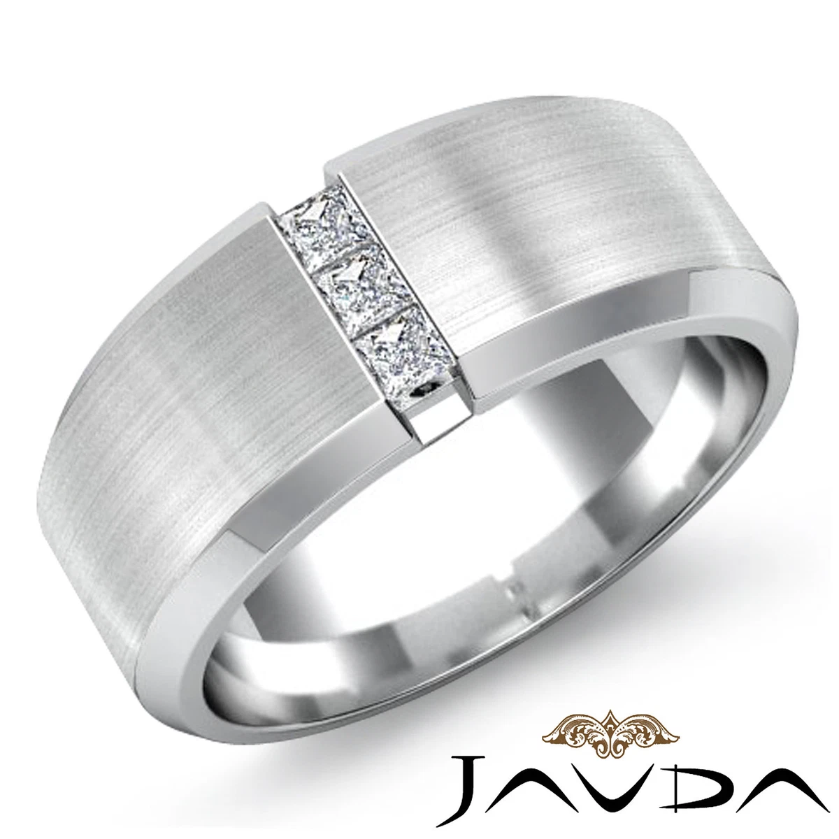 3 stone mens wedding band deals