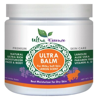 Ultra Balm Daily Moisturizer For Dry Skin, Psoriasis & Eczema Relief - Lemon 