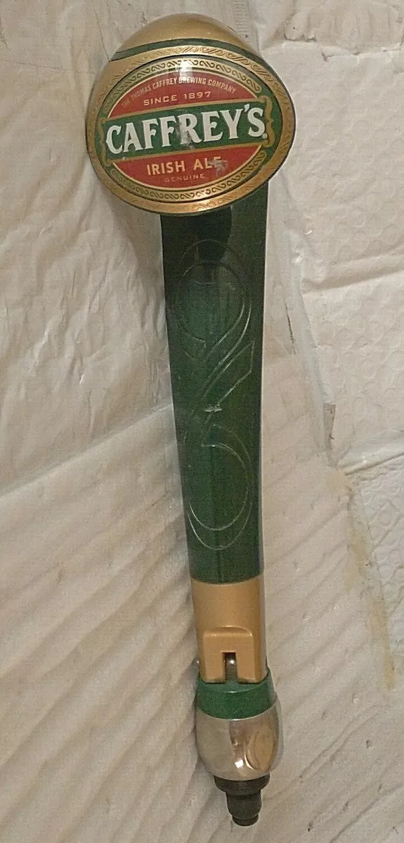 Caffrey s Genuine Irish Ale Beer Tap Handle Used Hard To Find